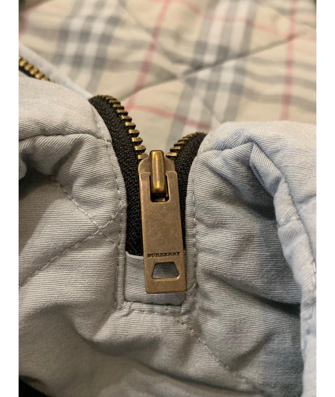 BURBERRY Голубой хлопковый комбинезон, фото 3