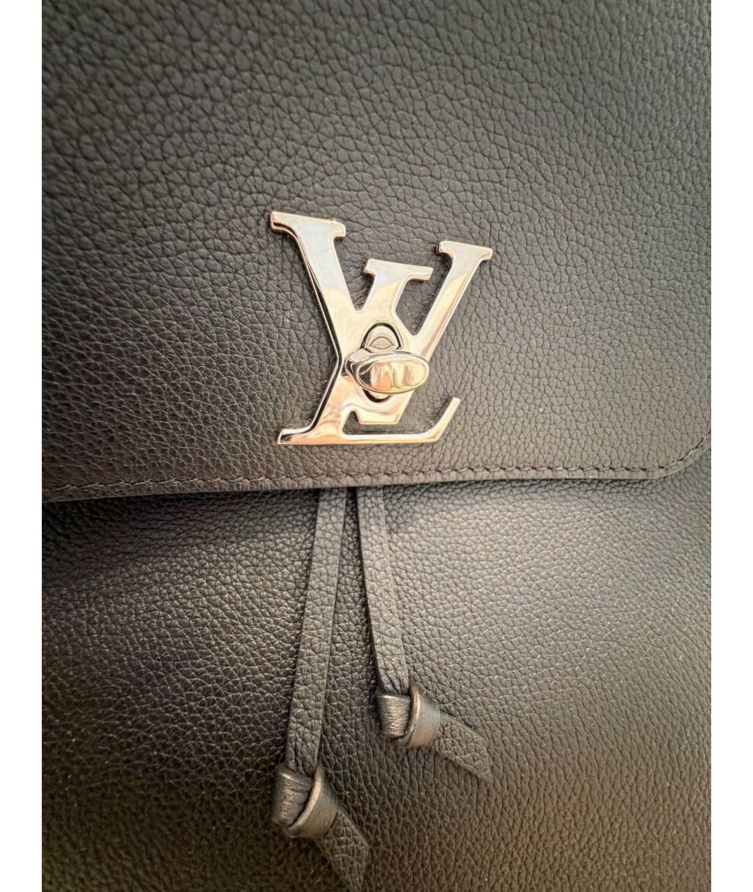 LOUIS VUITTON Черный кожаный рюкзак, фото 7