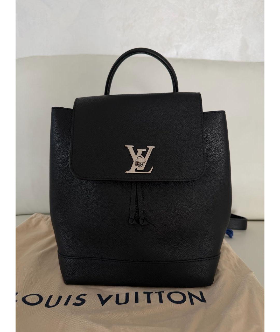 LOUIS VUITTON Черный кожаный рюкзак, фото 8