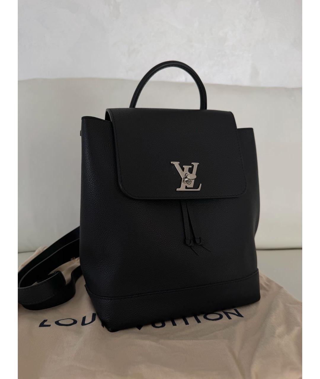 LOUIS VUITTON Черный кожаный рюкзак, фото 2
