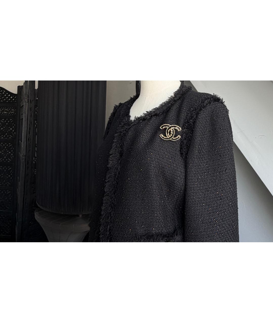CHANEL Черная металлическая булавка / брошь, фото 9