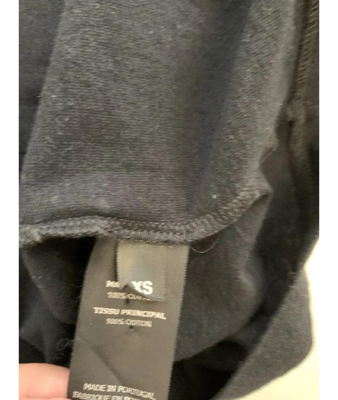 VETEMENTS Черная хлопковая футболка, фото 6