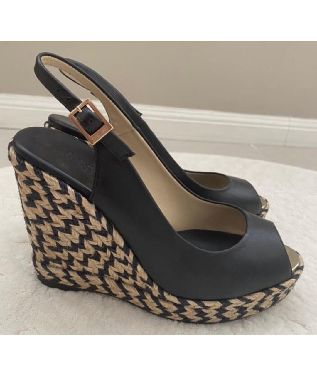 JIMMY CHOO Черные кожаные туфли, фото 9