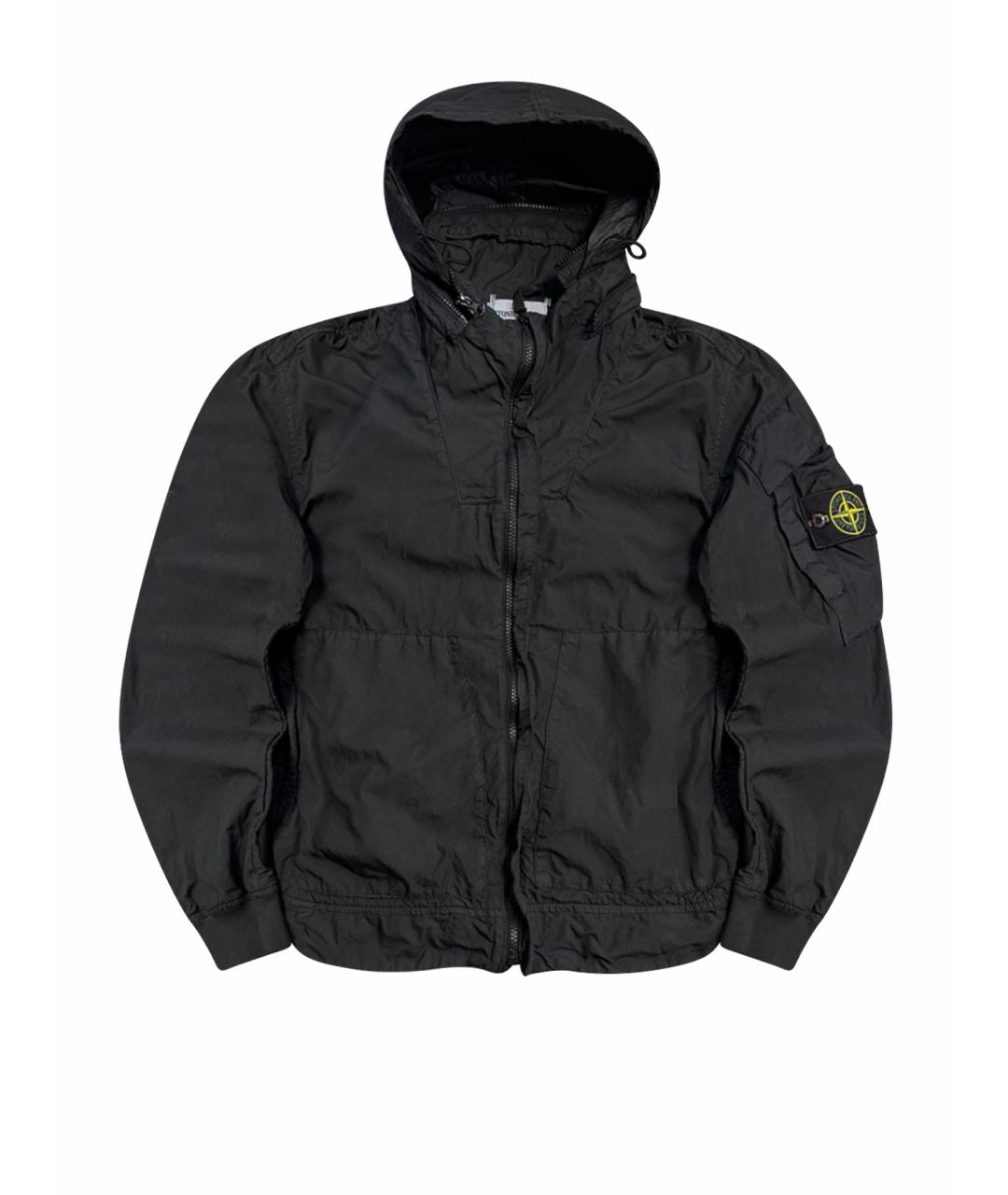 STONE ISLAND Черная хлопковая куртка, фото 1