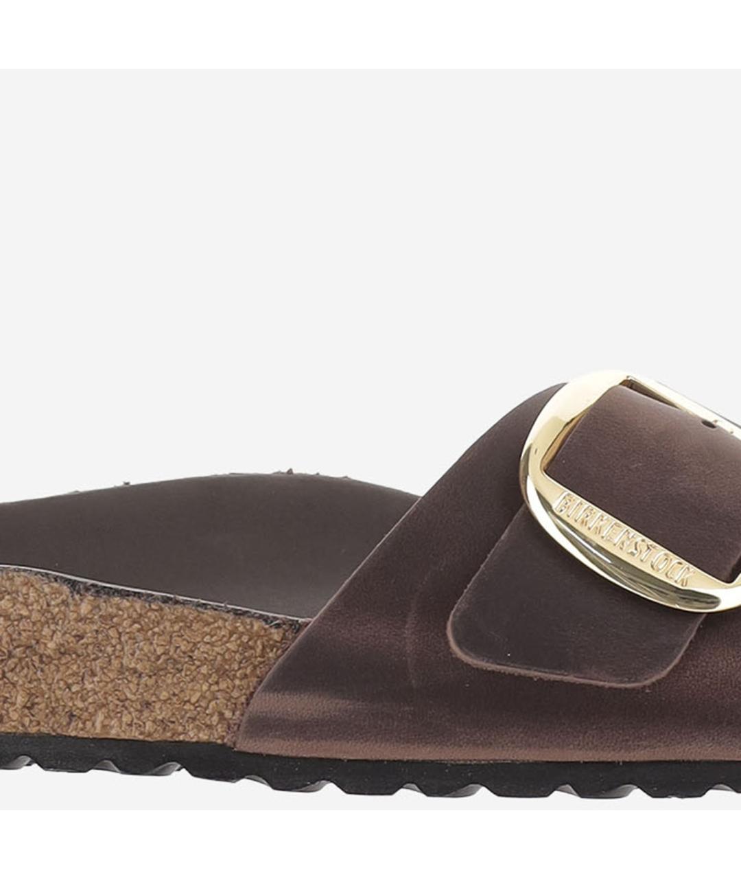 BIRKENSTOCK Коричневые кожаные сандалии, фото 5