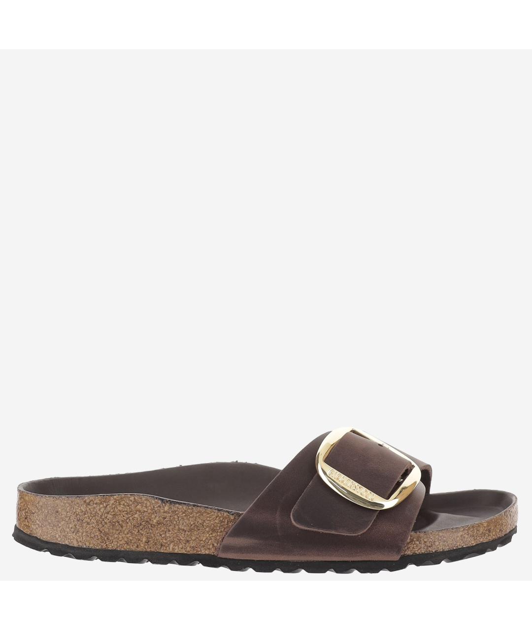 BIRKENSTOCK Коричневые кожаные сандалии, фото 6