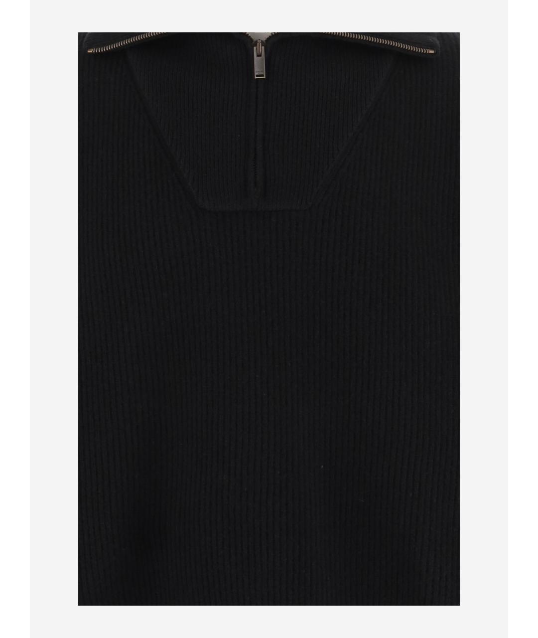 SAINT LAURENT Черный шерстяной джемпер / свитер, фото 3
