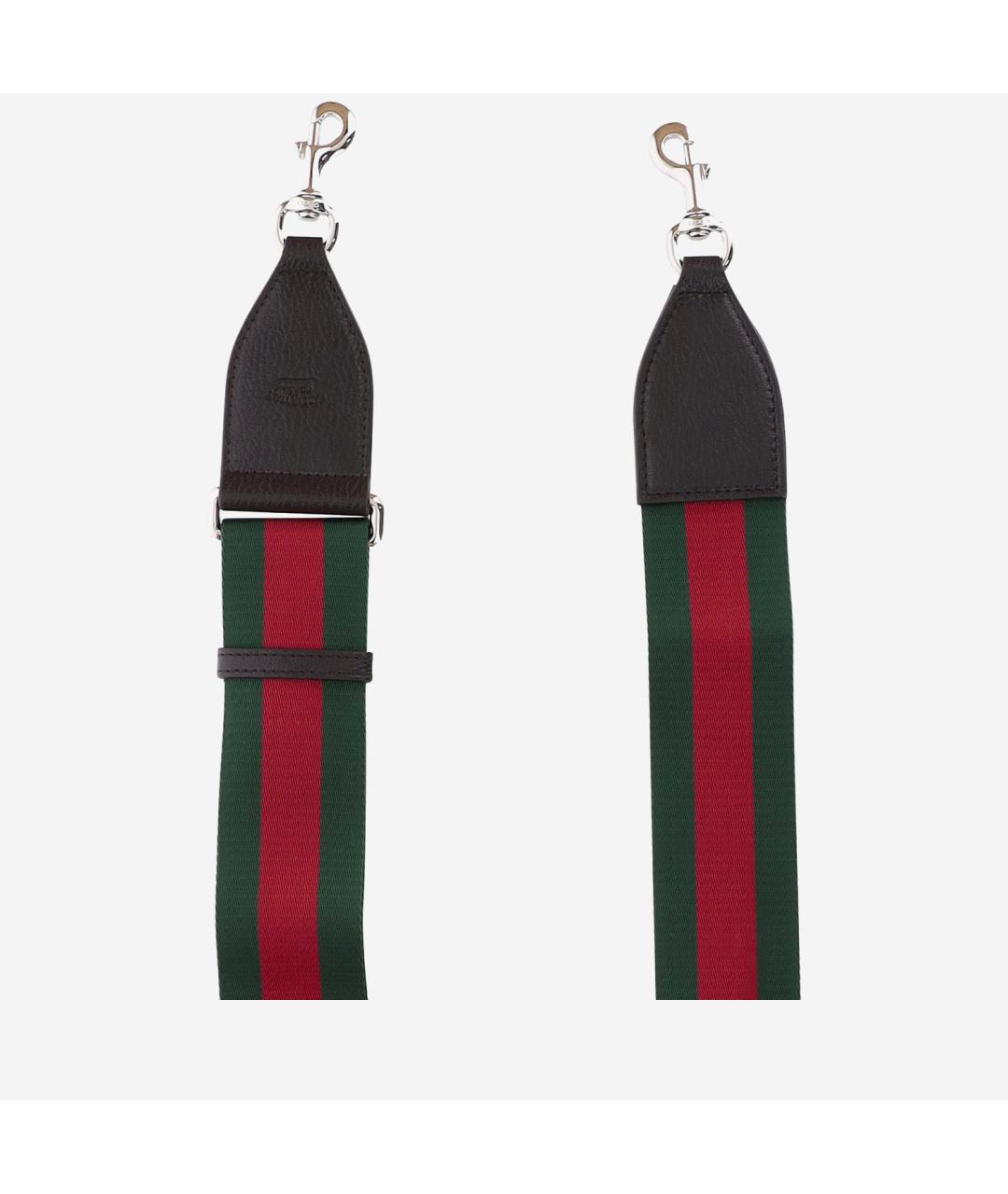 GUCCI Коричневая хлопковая сумка с короткими ручками, фото 4