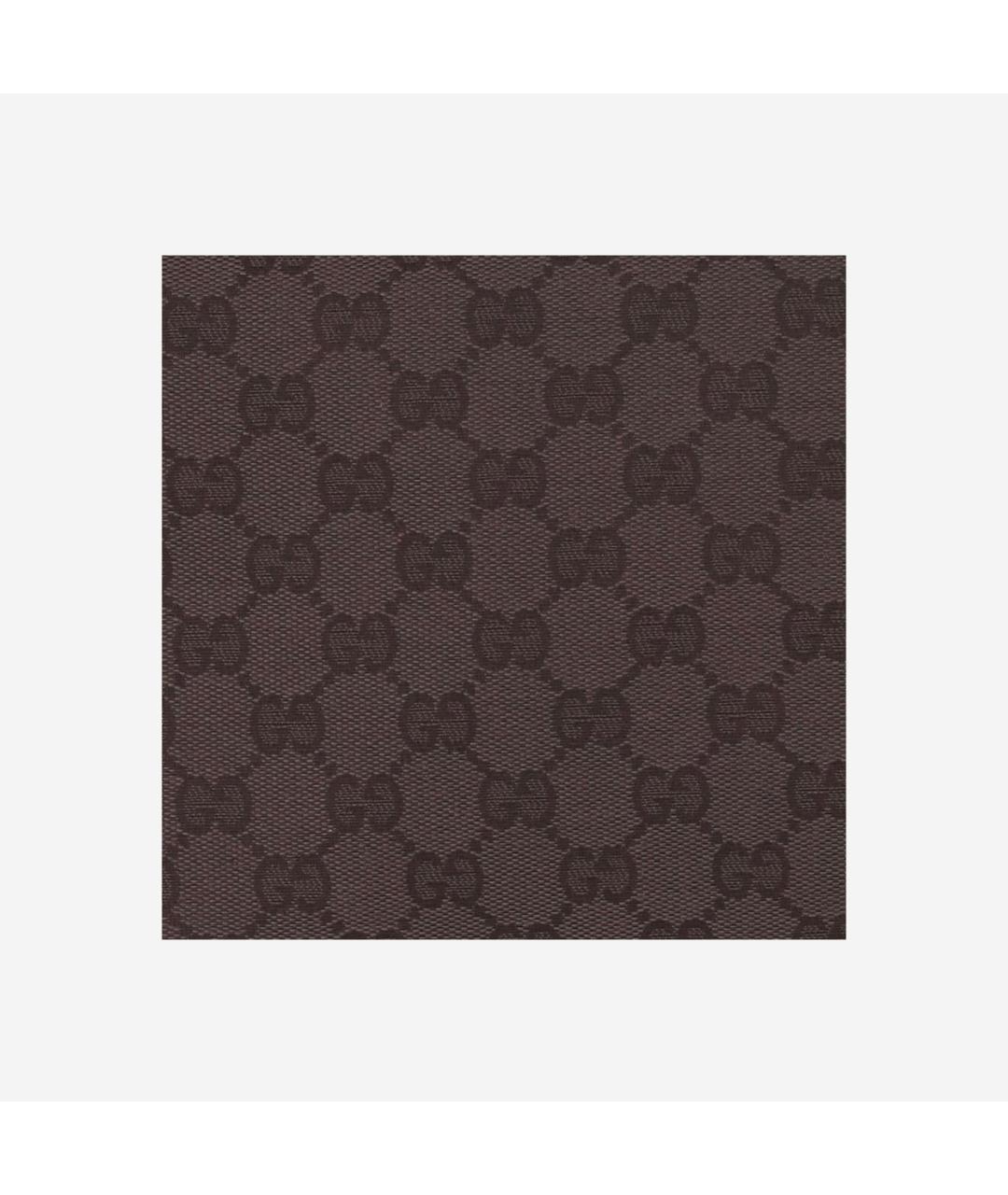 GUCCI Коричневая хлопковая сумка с короткими ручками, фото 5