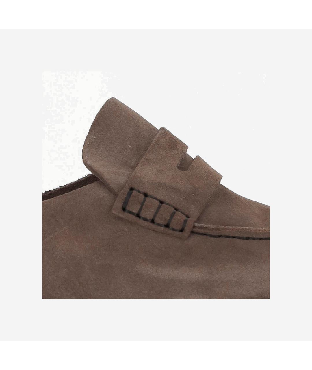 BIRKENSTOCK Коричневые замшевые лоферы, фото 5