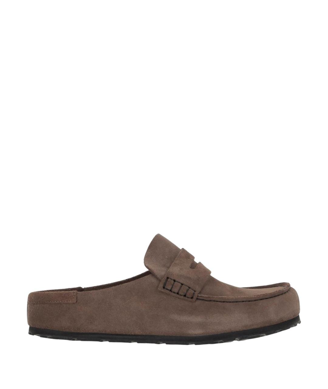 BIRKENSTOCK Коричневые замшевые лоферы, фото 1