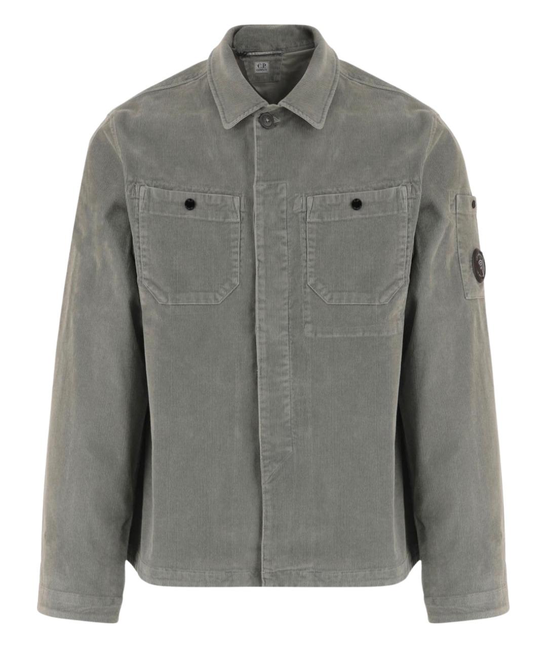 CP COMPANY Серая хлопковая кэжуал рубашка, фото 1