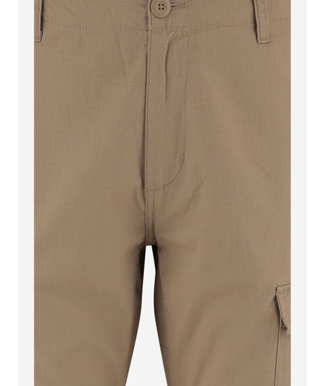 CARHARTT WIP Бежевые хлопковые повседневные брюки, фото 3