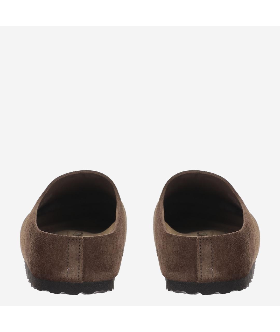 BIRKENSTOCK Коричневые замшевые мюли, фото 4