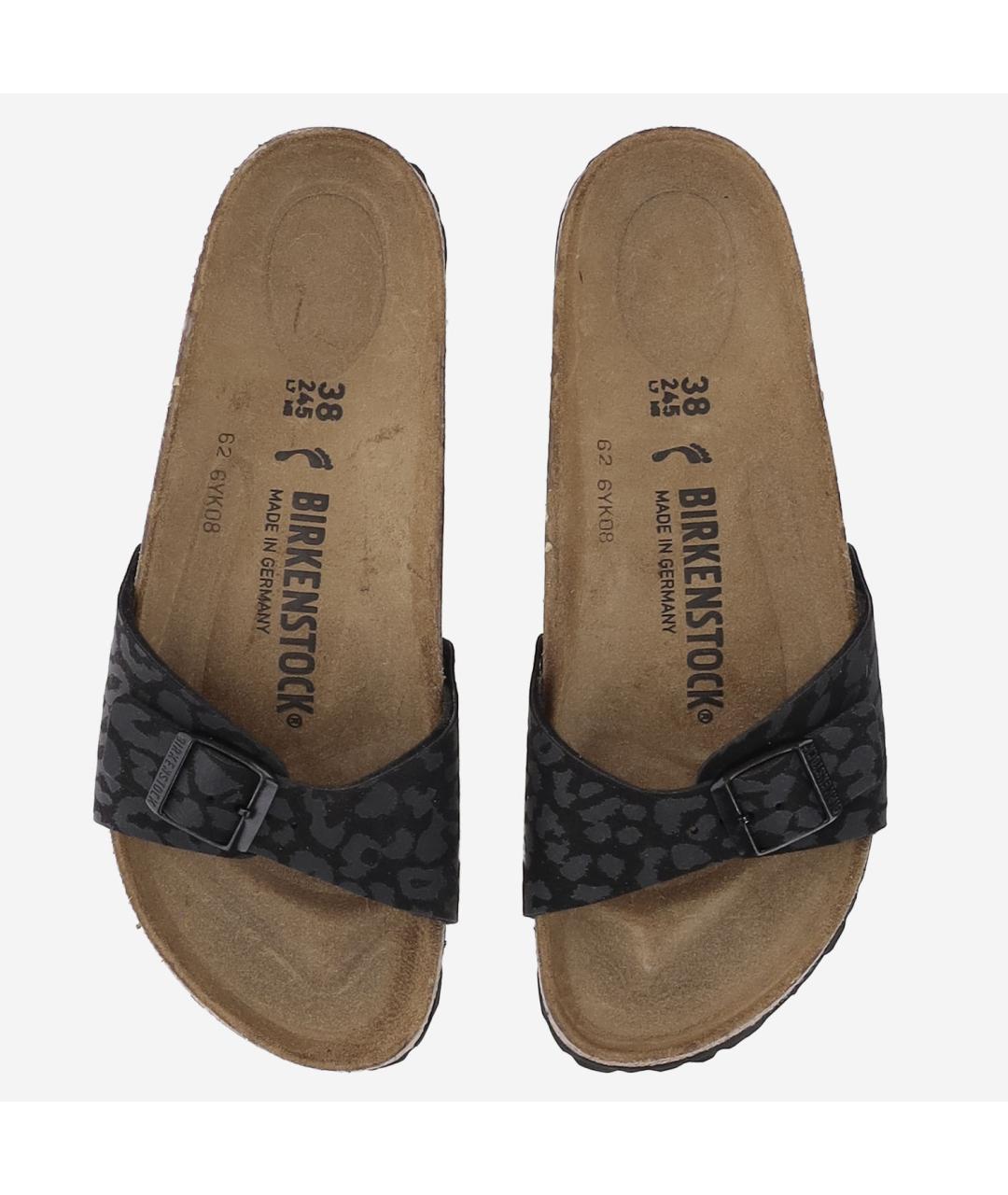 BIRKENSTOCK Черные кожаные сандалии, фото 2