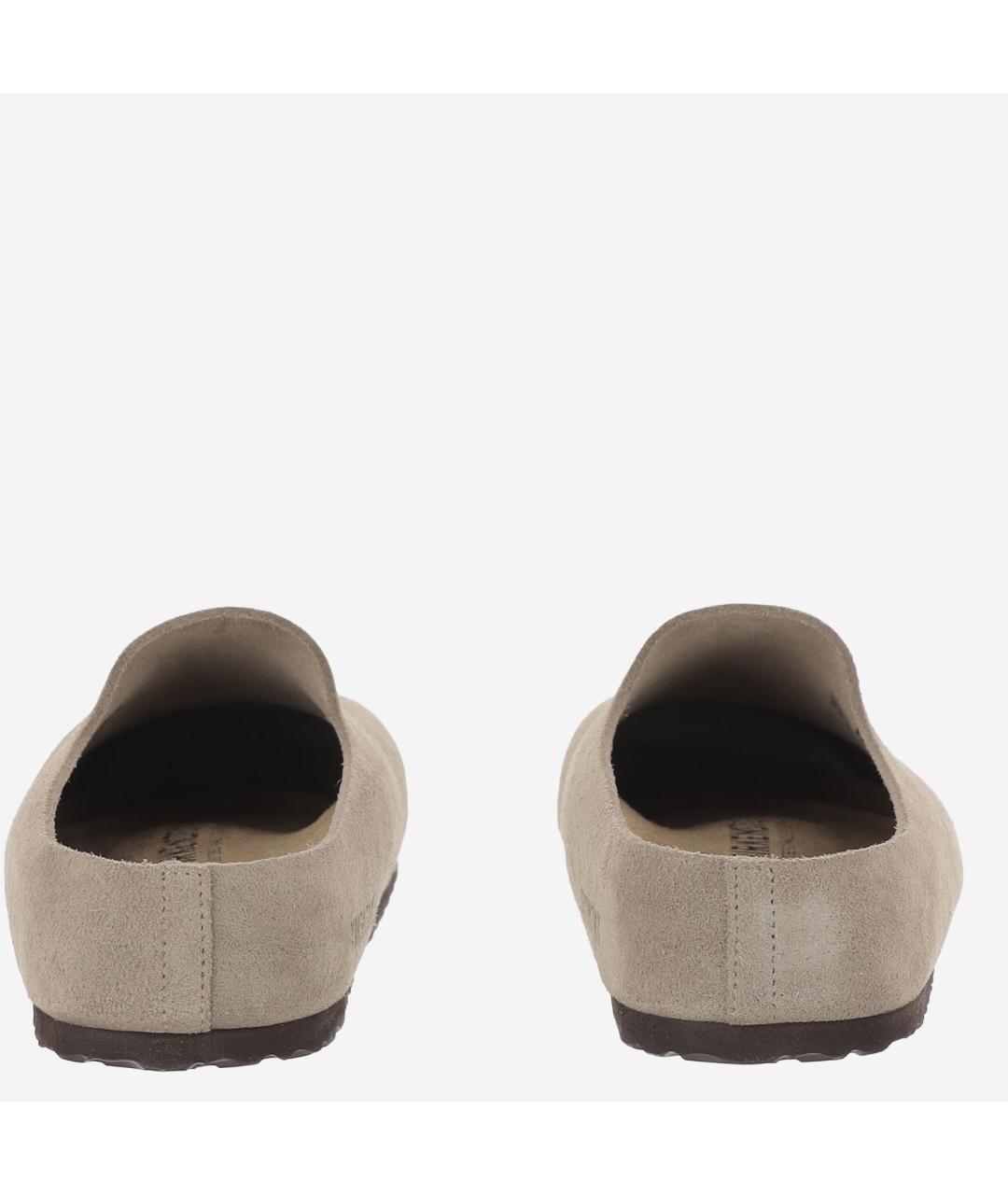 BIRKENSTOCK Коричневые замшевые мюли, фото 4