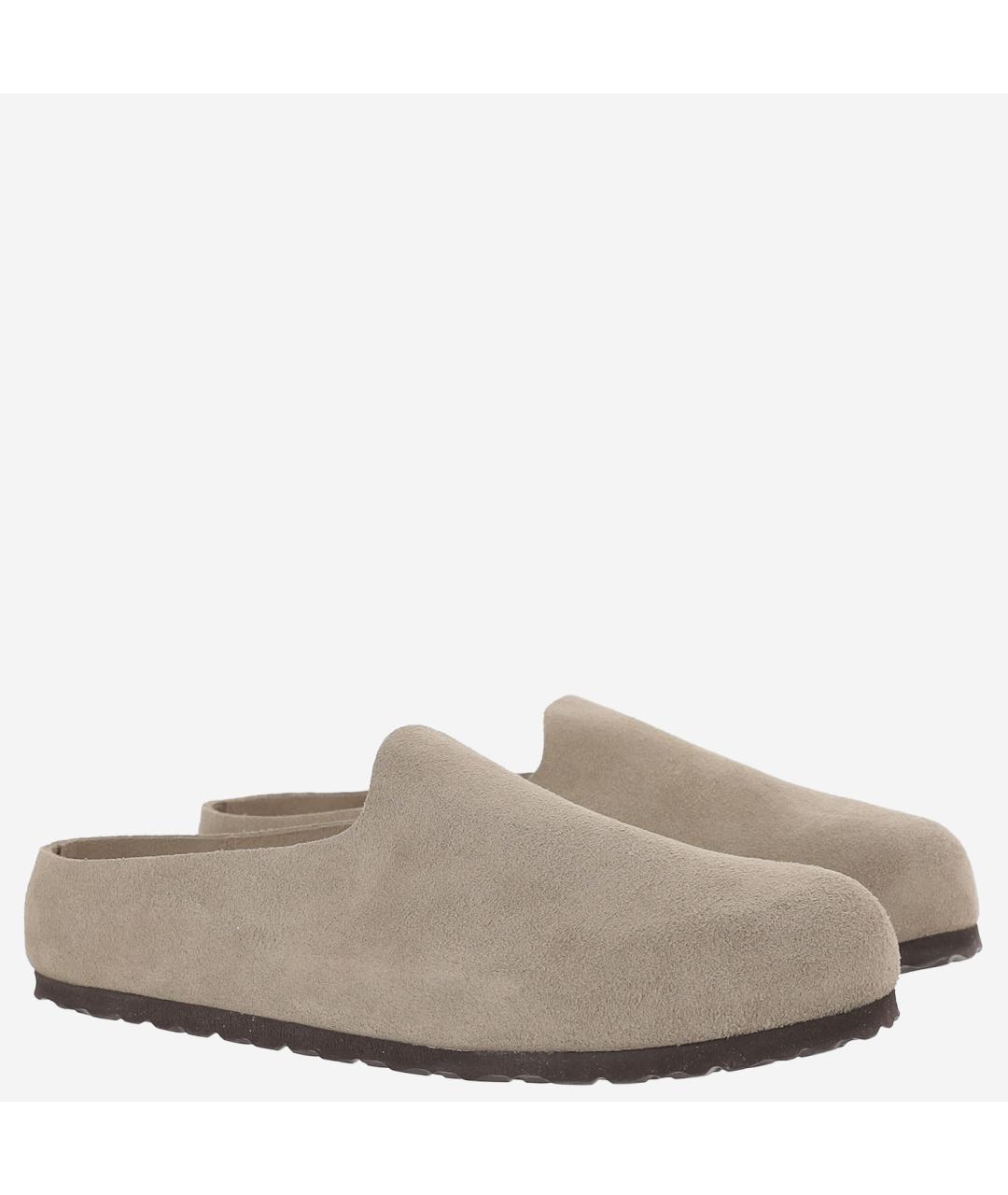 BIRKENSTOCK Коричневые замшевые мюли, фото 3
