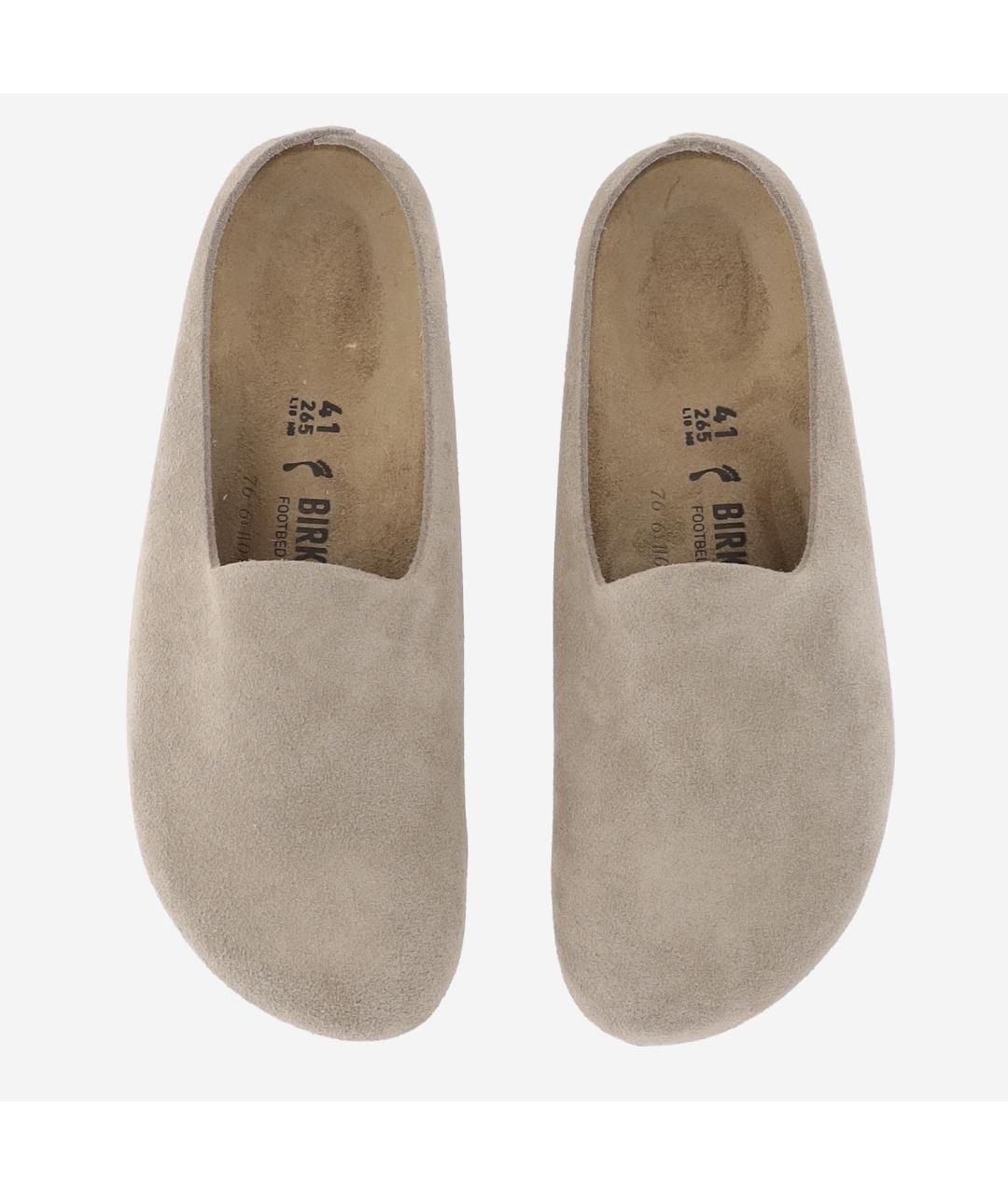 BIRKENSTOCK Коричневые замшевые мюли, фото 2