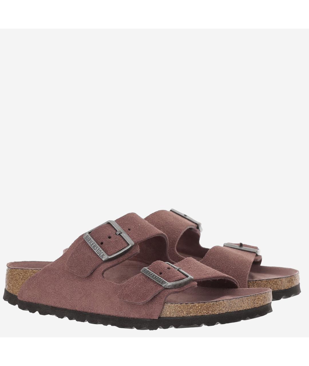 BIRKENSTOCK Розовые замшевые сандалии, фото 3