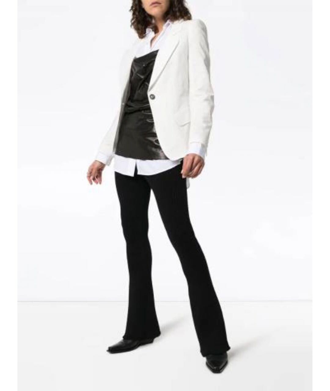ANN DEMEULEMEESTER Белый хлопковый жакет/пиджак, фото 2