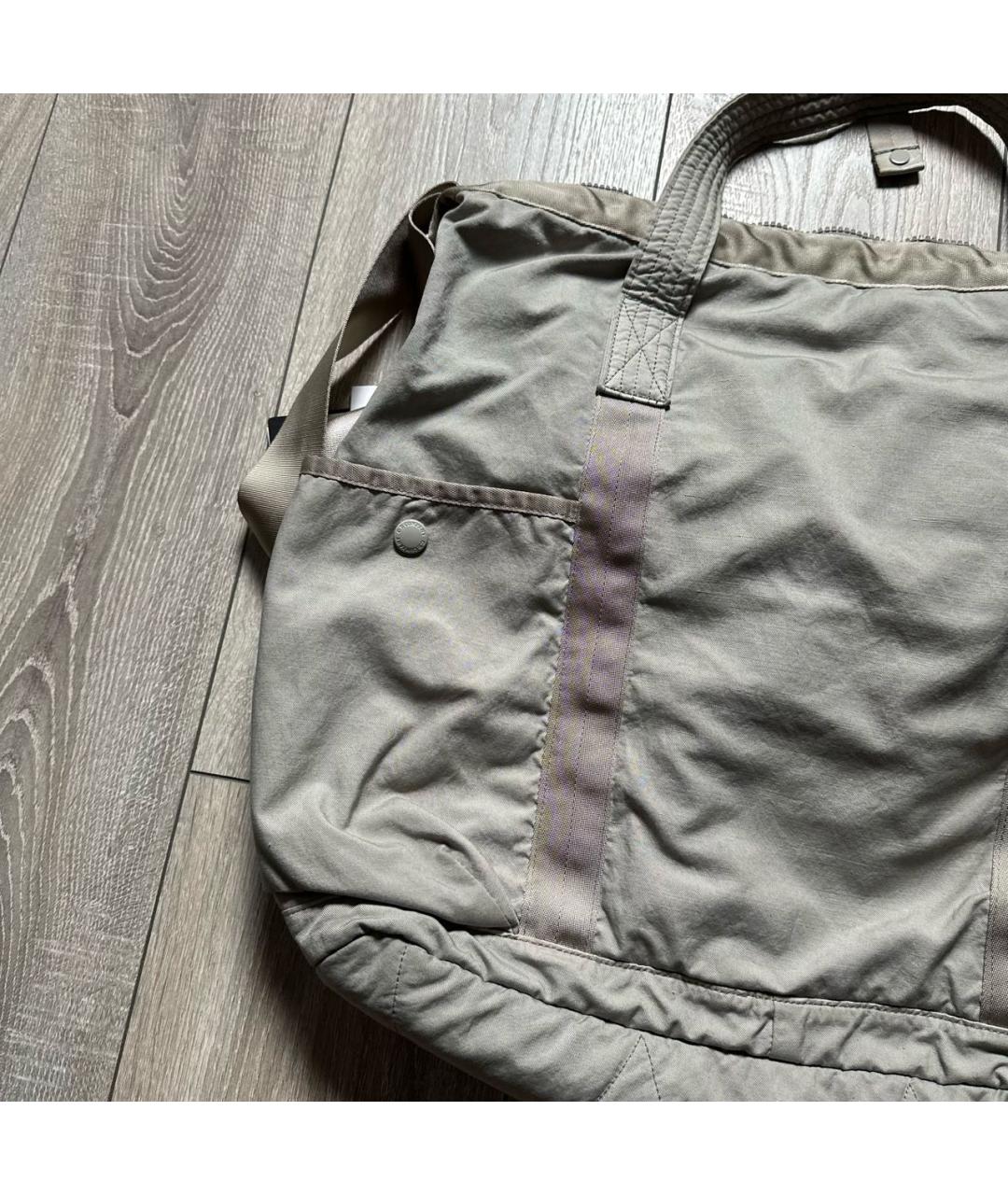 CP COMPANY Бежевая синтетическая сумка тоут, фото 2