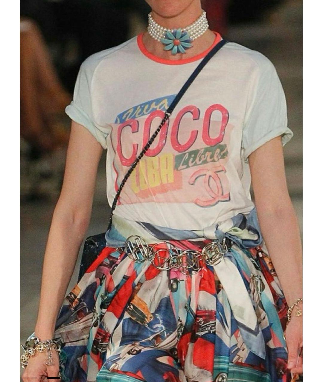 CHANEL Мульти хлопковая футболка, фото 6