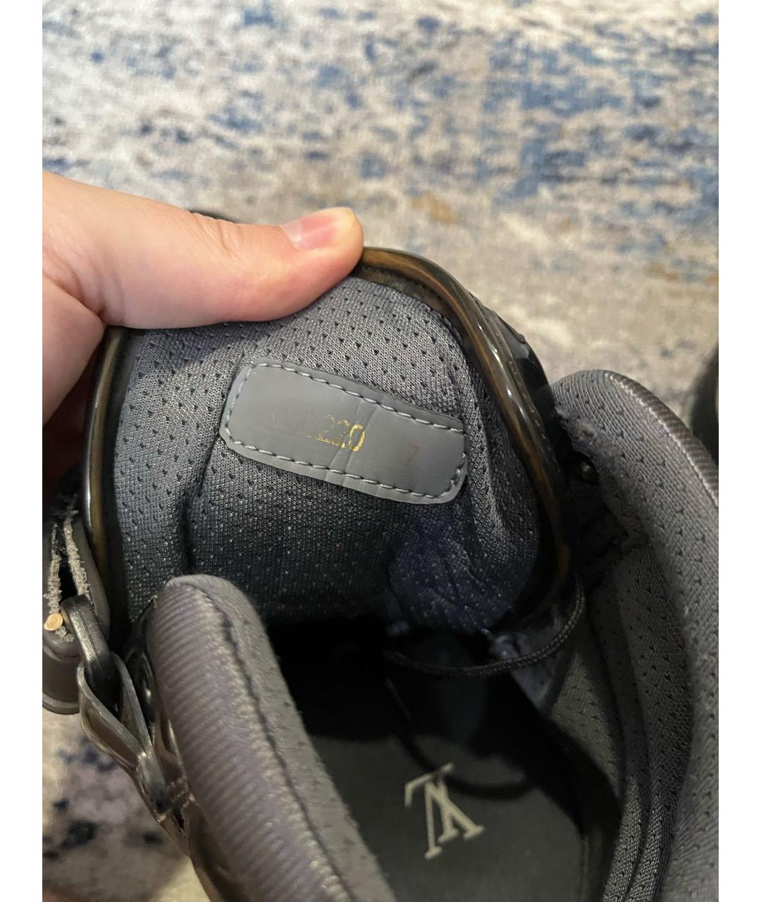 LOUIS VUITTON Черные высокие кроссовки / кеды, фото 5