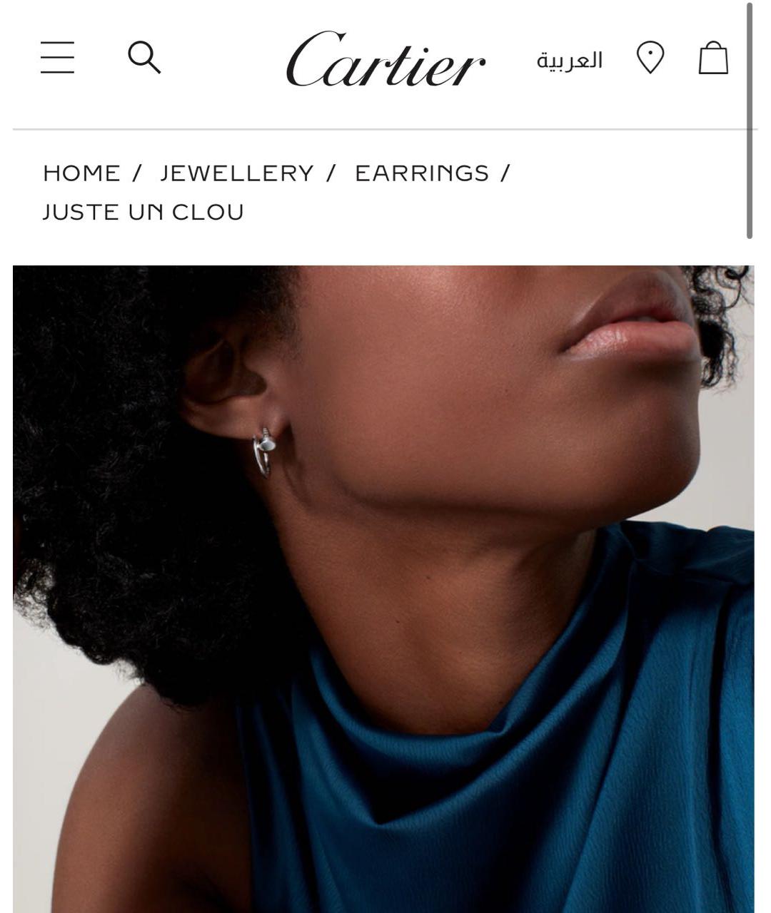 CARTIER Белые серьги из белого золота, фото 4