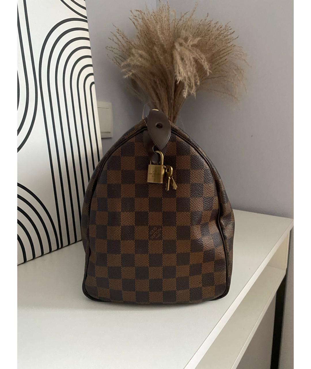 LOUIS VUITTON Коричневая сумка с короткими ручками, фото 3