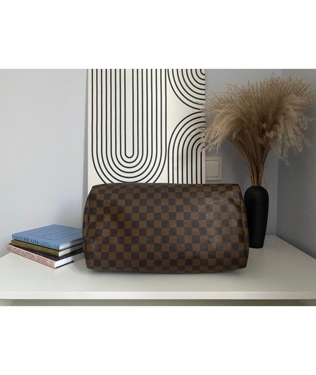 LOUIS VUITTON Коричневая сумка с короткими ручками, фото 2