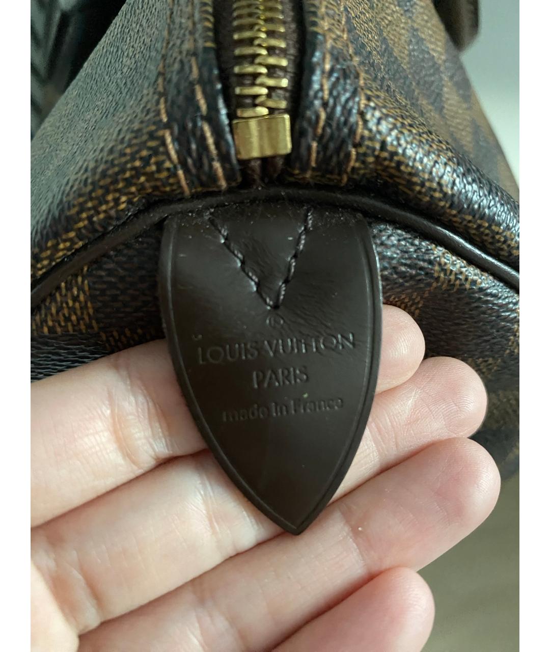 LOUIS VUITTON Коричневая сумка с короткими ручками, фото 6