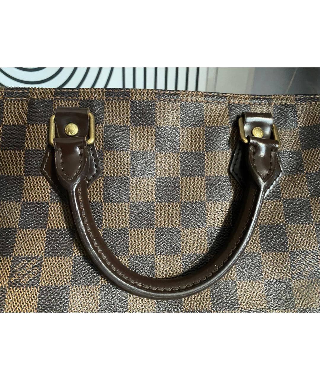 LOUIS VUITTON Коричневая сумка с короткими ручками, фото 4