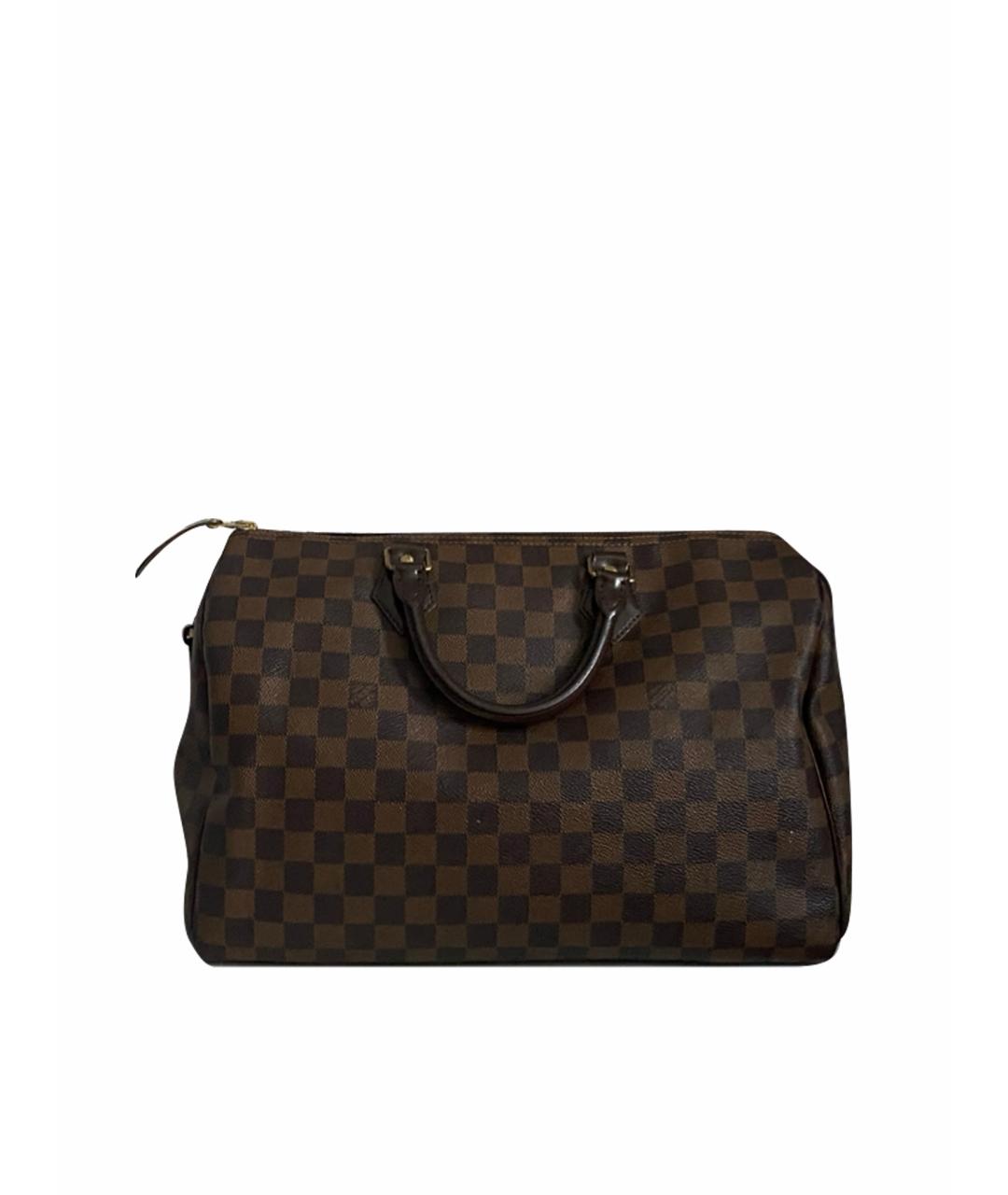 LOUIS VUITTON Коричневая сумка с короткими ручками, фото 1
