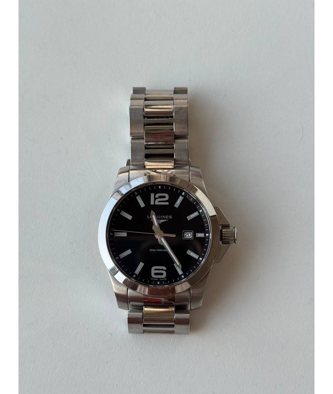 LONGINES Серебряные стальные часы, фото 4
