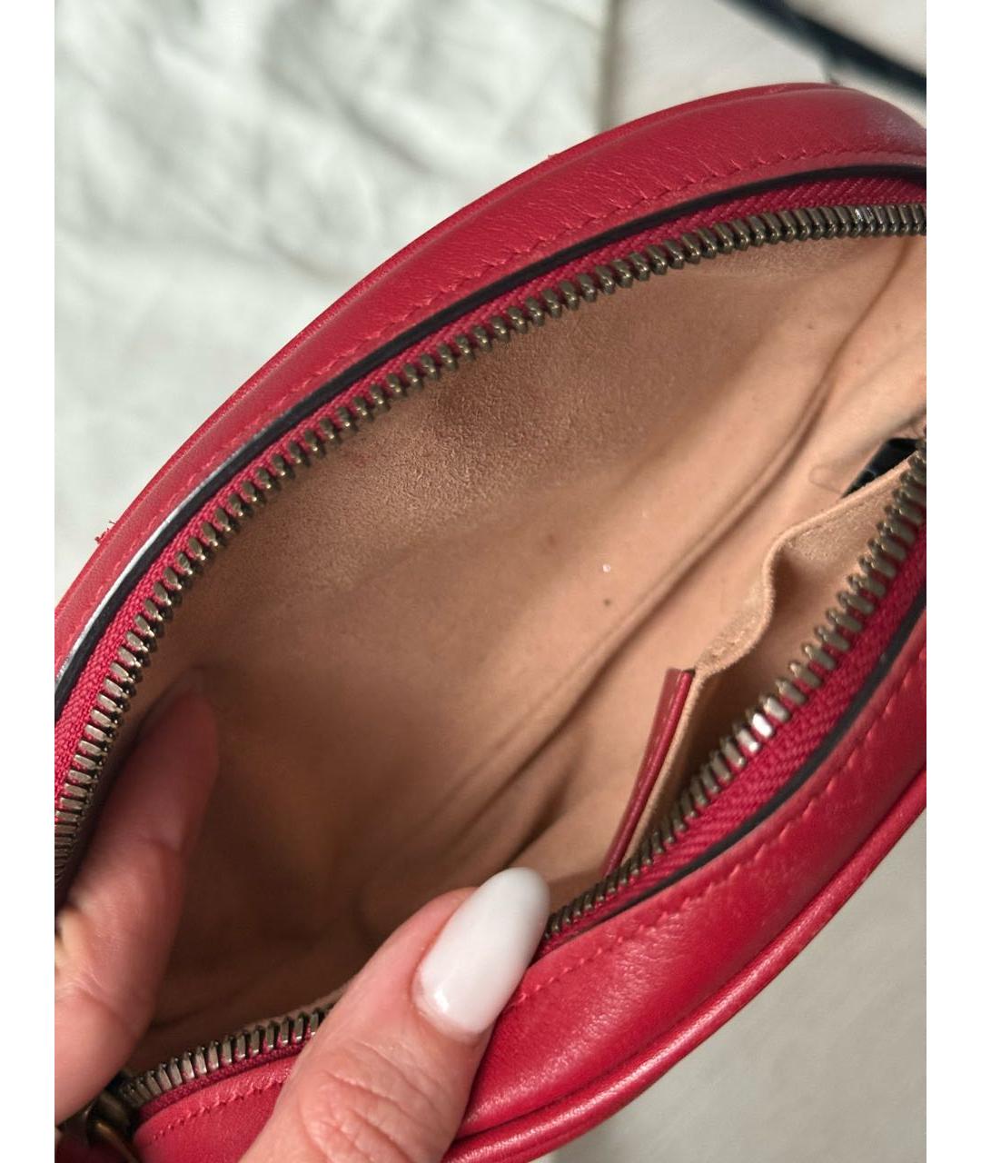 GUCCI Красная кожаная поясная сумка, фото 8