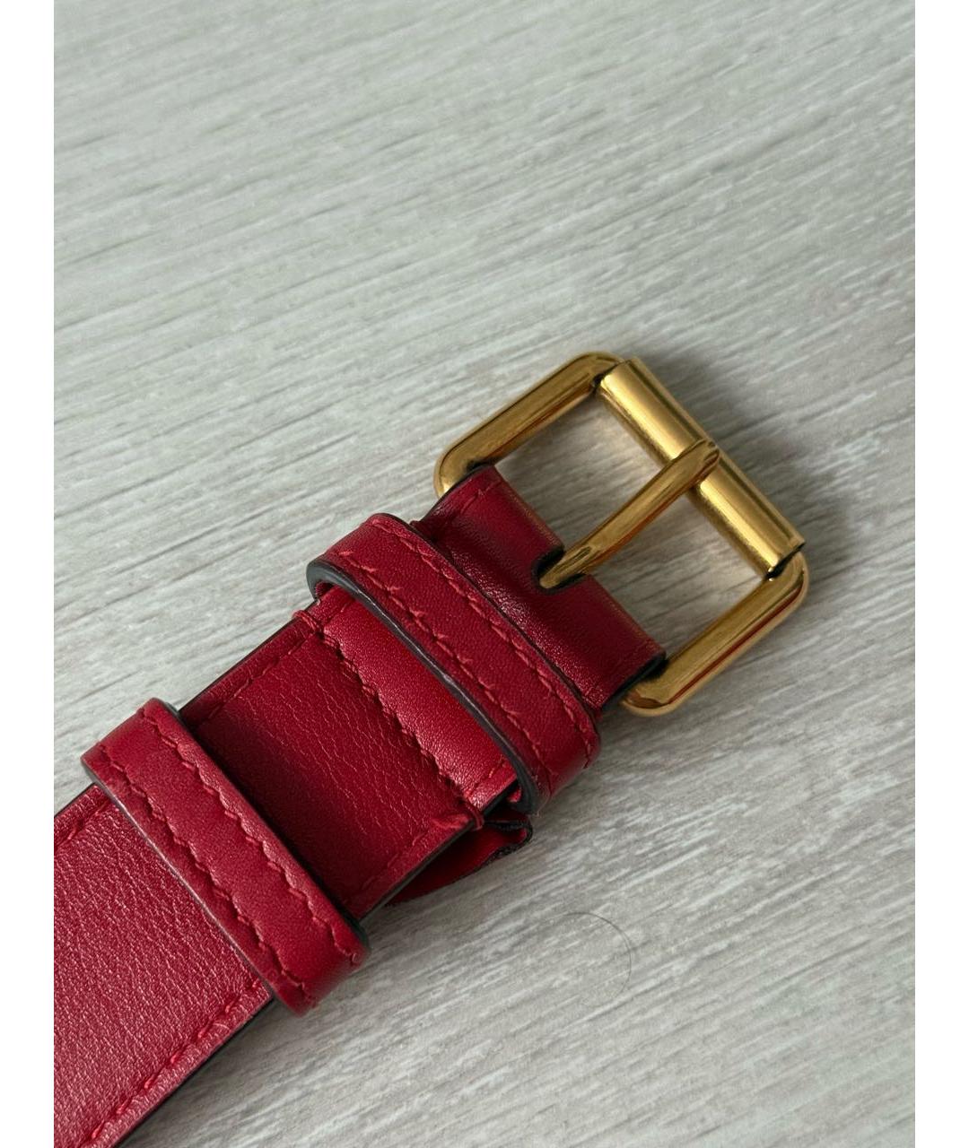 GUCCI Красная кожаная поясная сумка, фото 7