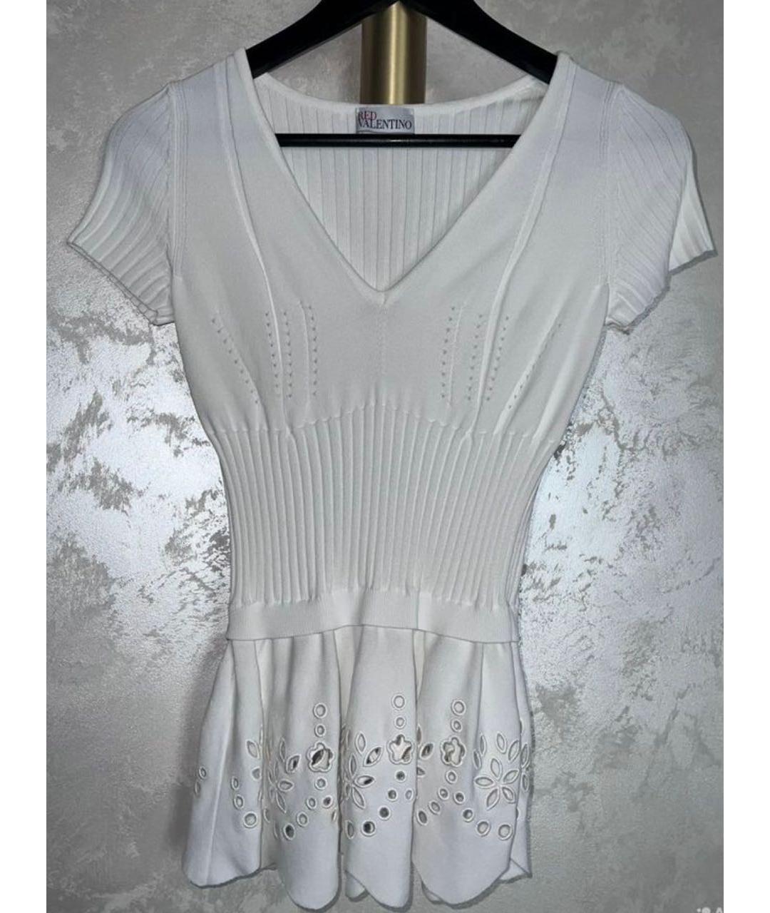 RED VALENTINO Белая блузы, фото 3