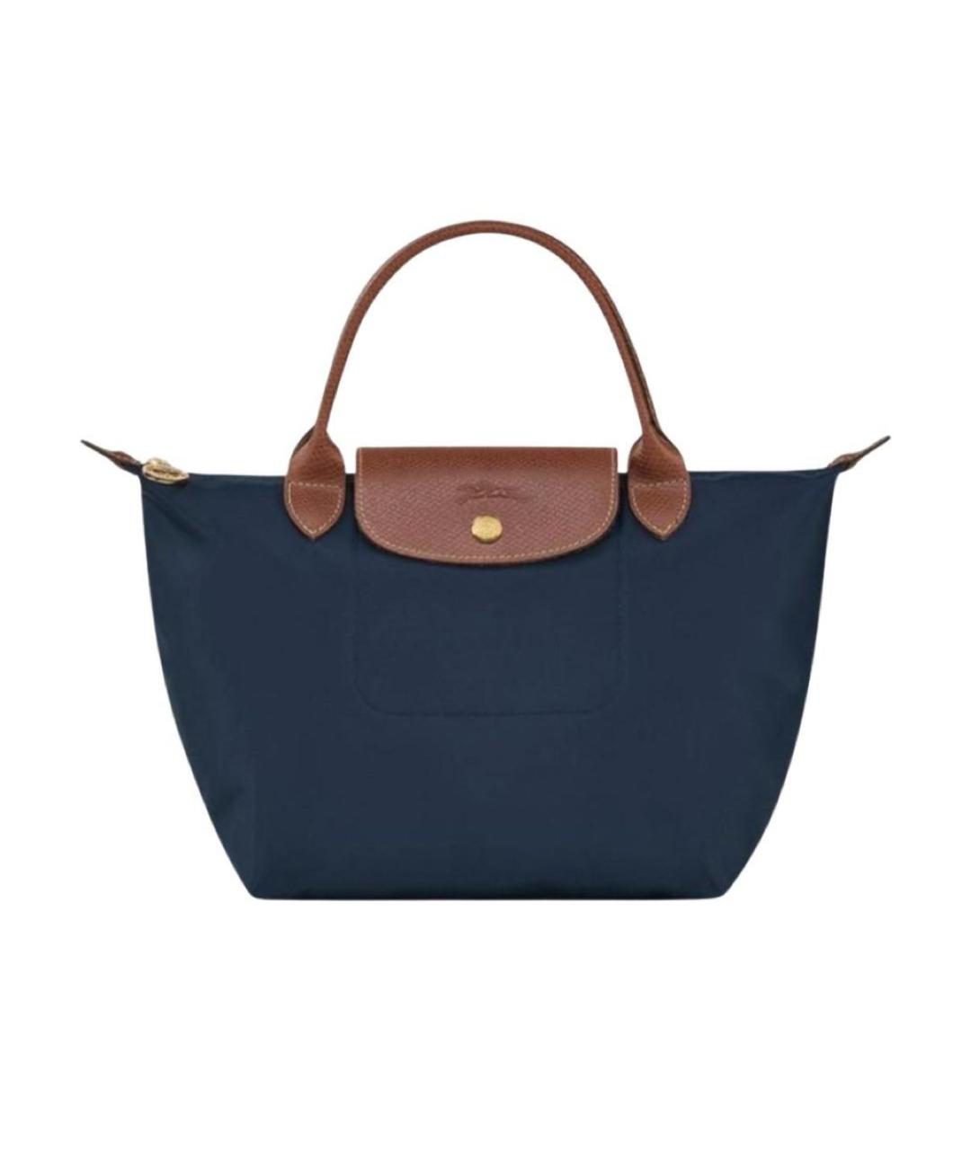 LONGCHAMP Темно-синяя сумка тоут, фото 1