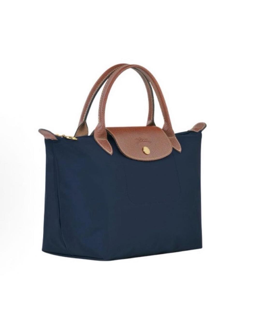 LONGCHAMP Темно-синяя сумка тоут, фото 2
