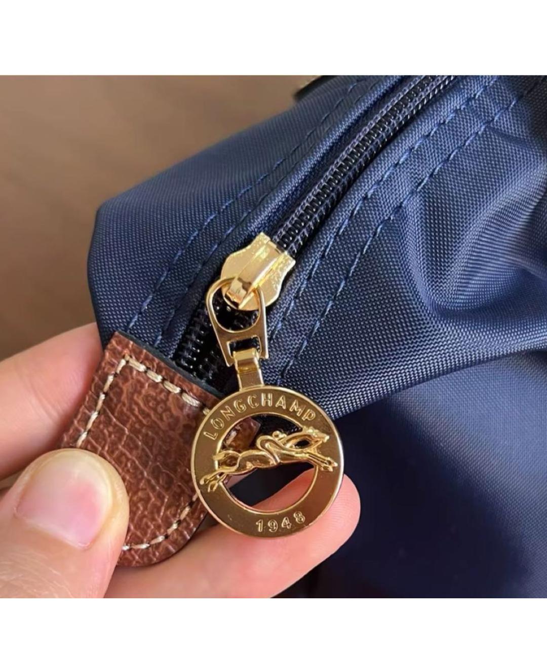 LONGCHAMP Темно-синяя сумка тоут, фото 8