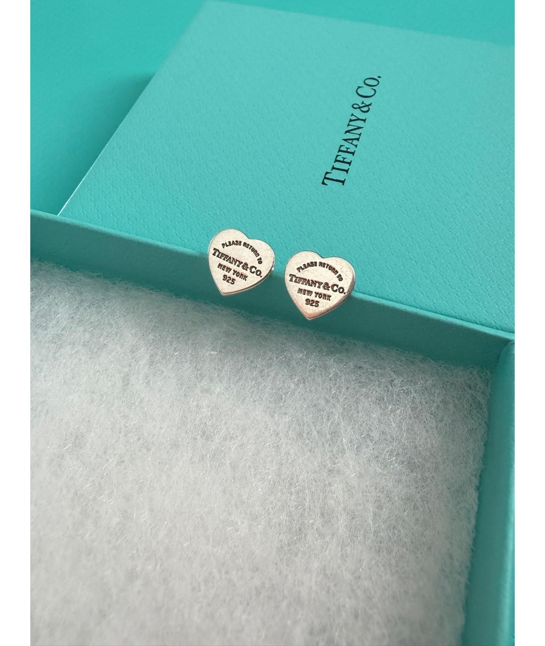 TIFFANY&CO Серебряные серебряные серьги, фото 3