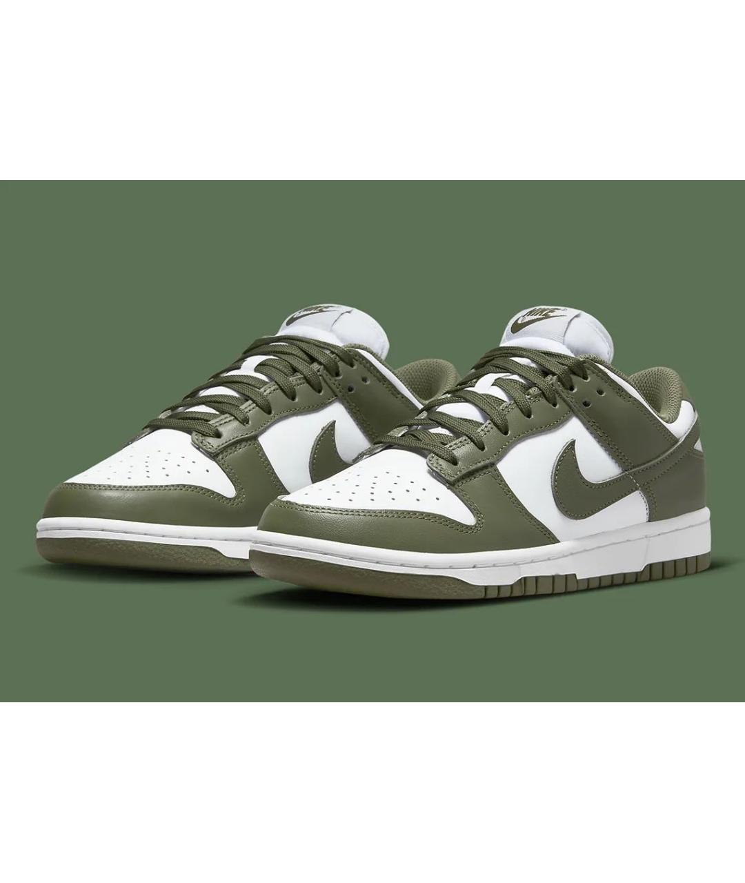 NIKE Зеленые кожаные кеды, фото 2