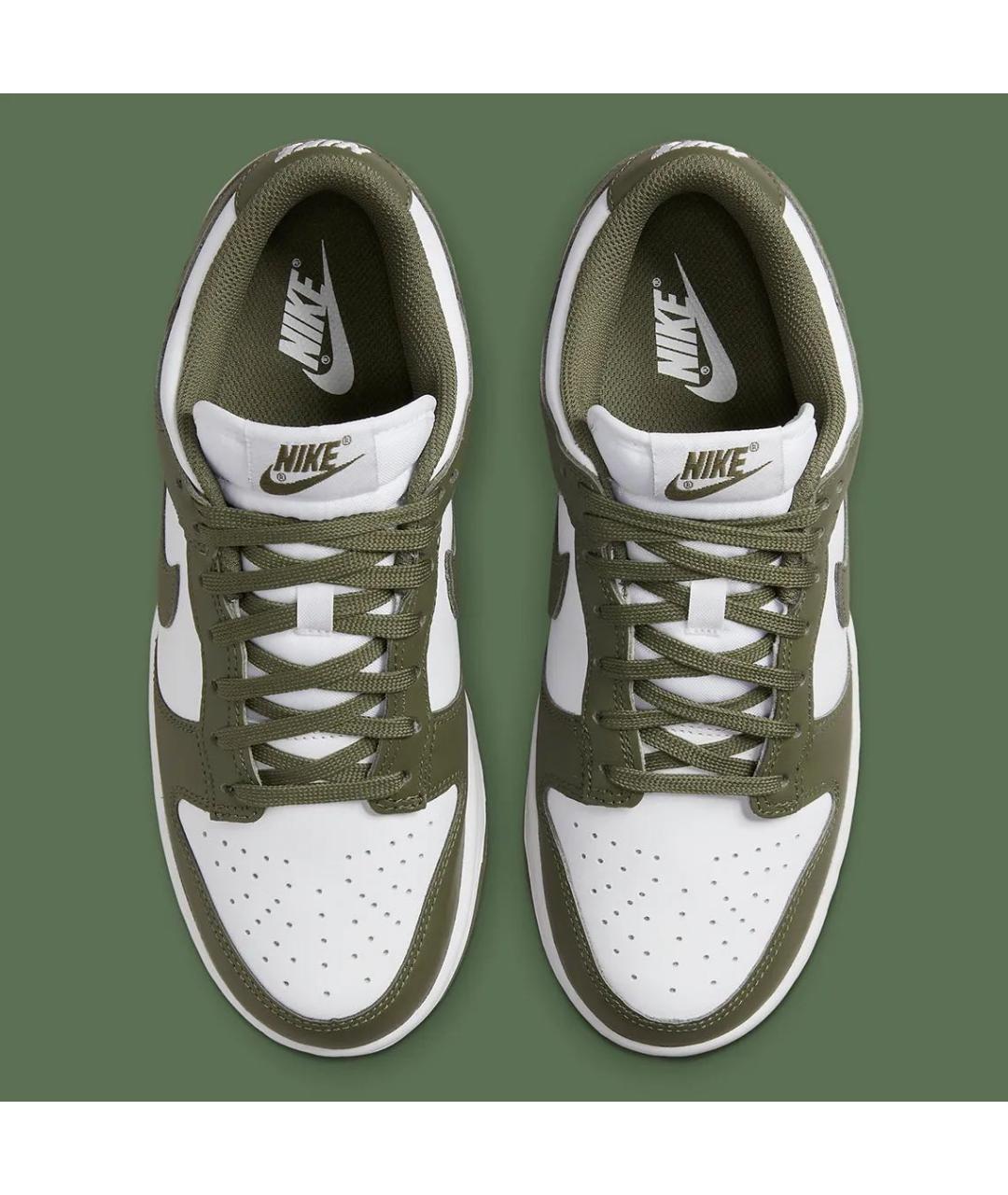 NIKE Зеленые кожаные кеды, фото 3