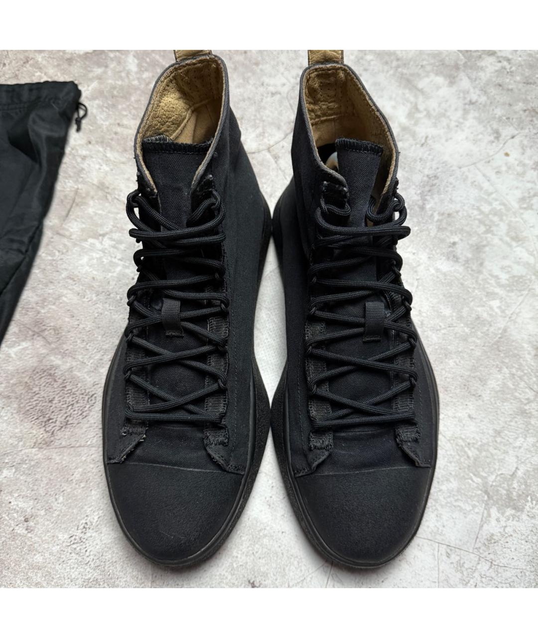 Y-3 Черные высокие кроссовки / кеды, фото 3