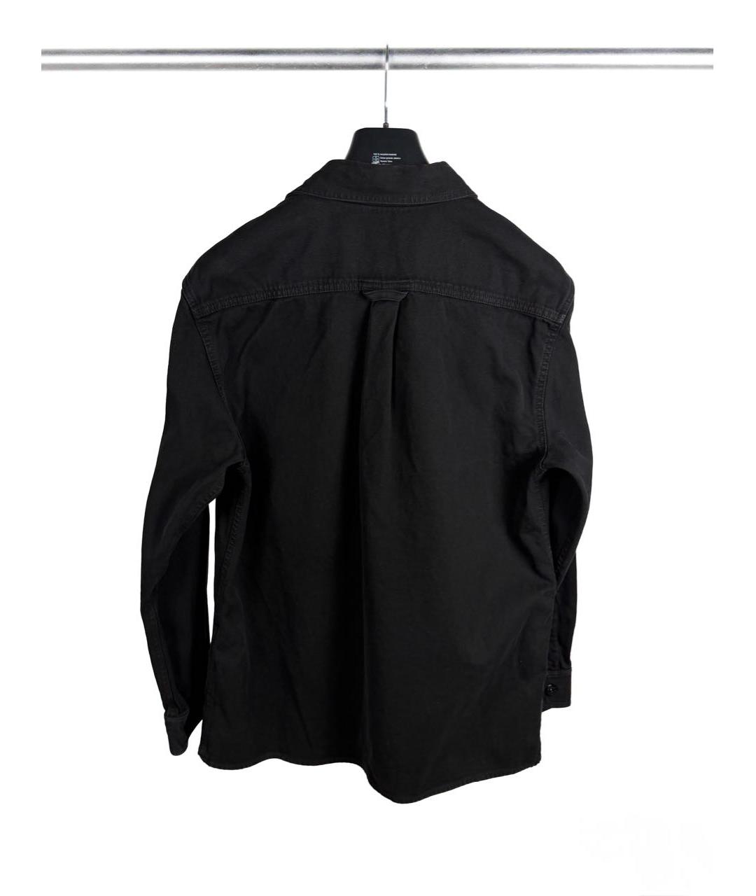 STONE ISLAND Черная хлопковая кэжуал рубашка, фото 2