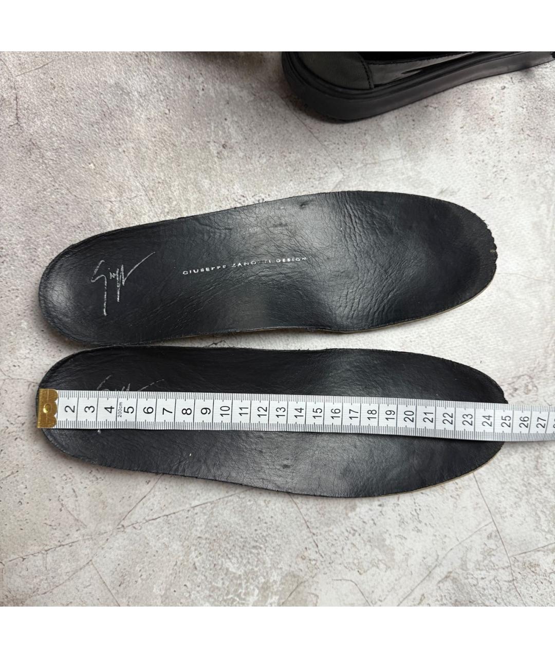 GIUSEPPE ZANOTTI DESIGN Черные кеды, фото 6