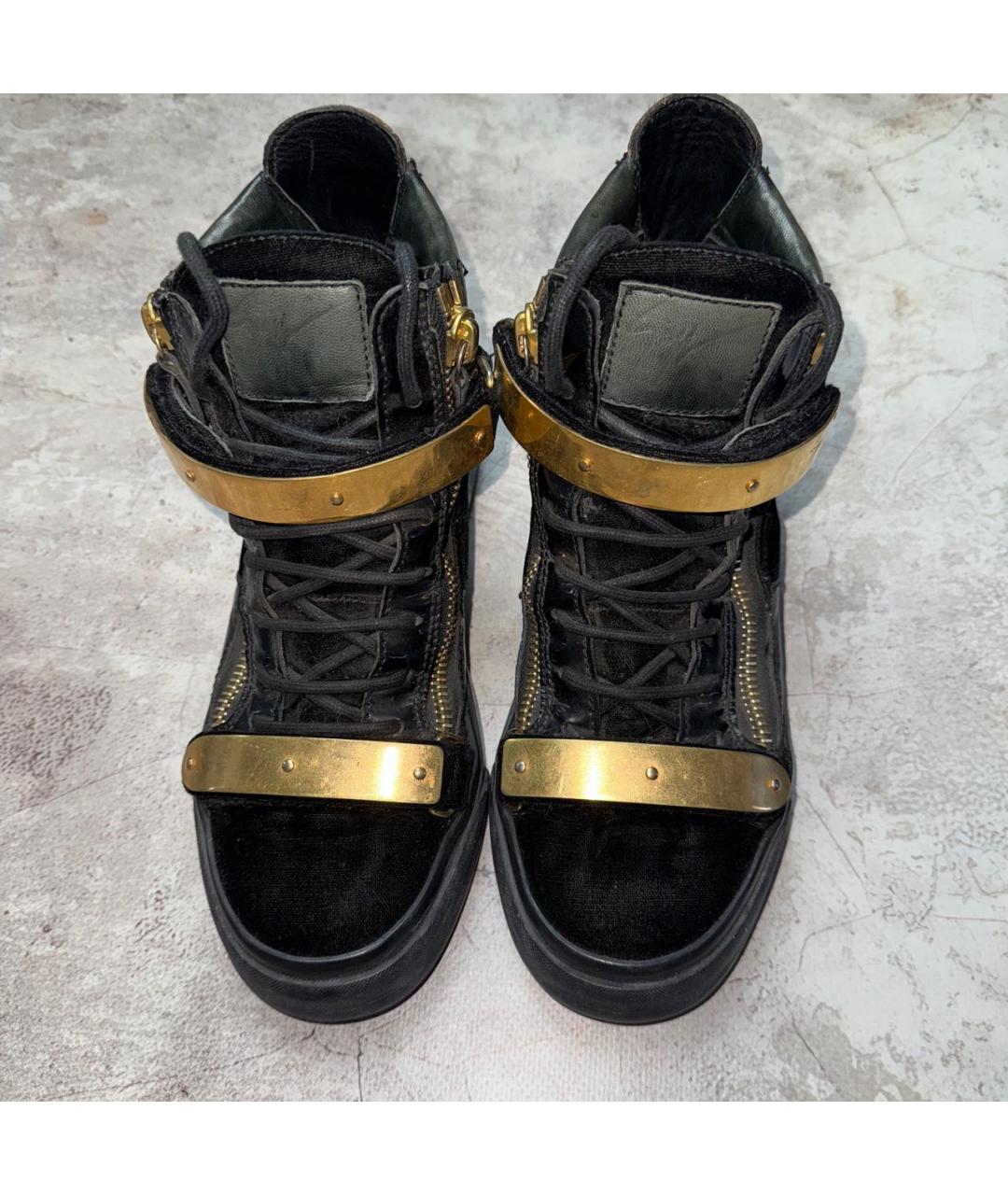 GIUSEPPE ZANOTTI DESIGN Черные кеды, фото 2