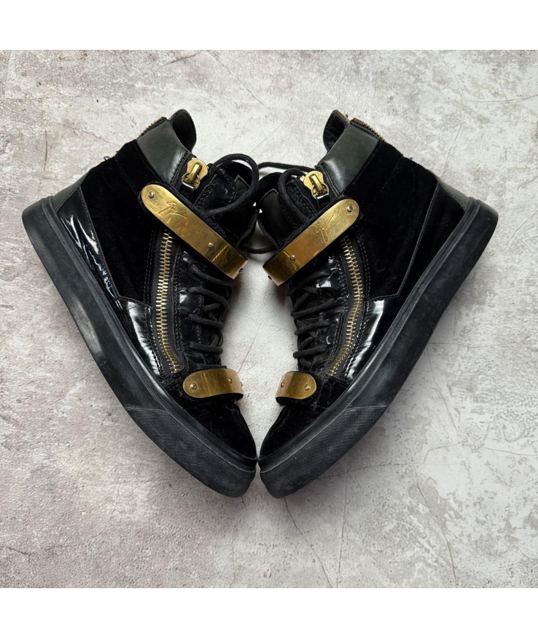 GIUSEPPE ZANOTTI DESIGN Черные кеды, фото 4