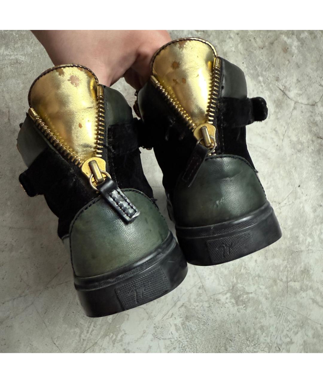 GIUSEPPE ZANOTTI DESIGN Черные кеды, фото 5