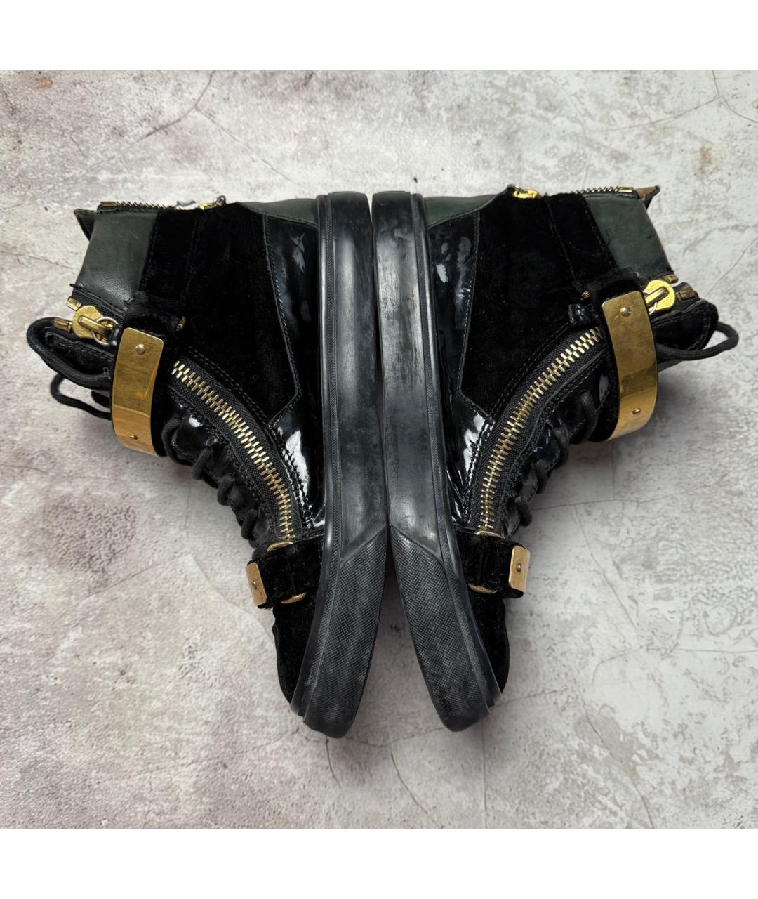 GIUSEPPE ZANOTTI DESIGN Черные кеды, фото 3